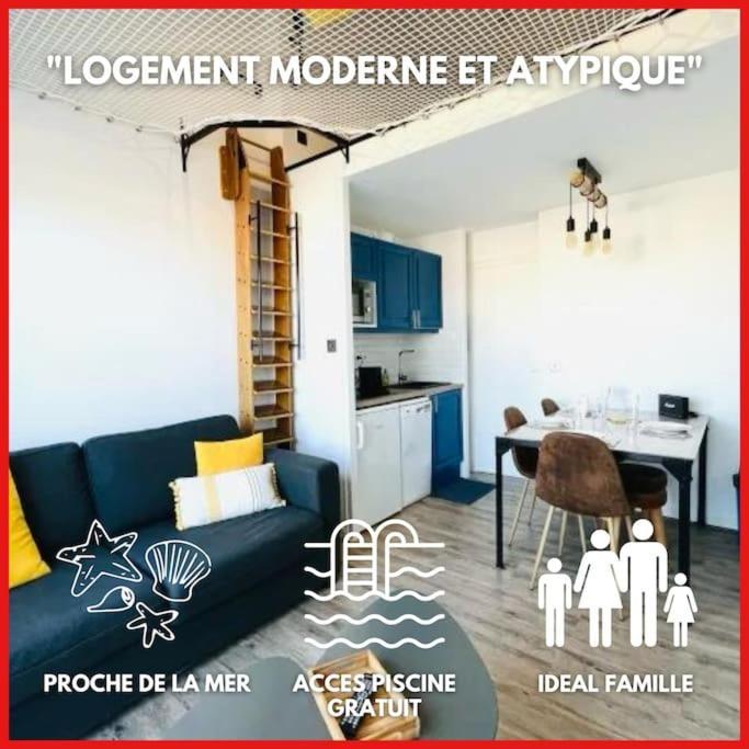 "Le Filet Du Lac" Appartement Atypique, 5 Personnes, Duplex, Vue Lac, Acces Parc Aquatique Gratuit Talmont-Saint-Hilaire Exteriör bild